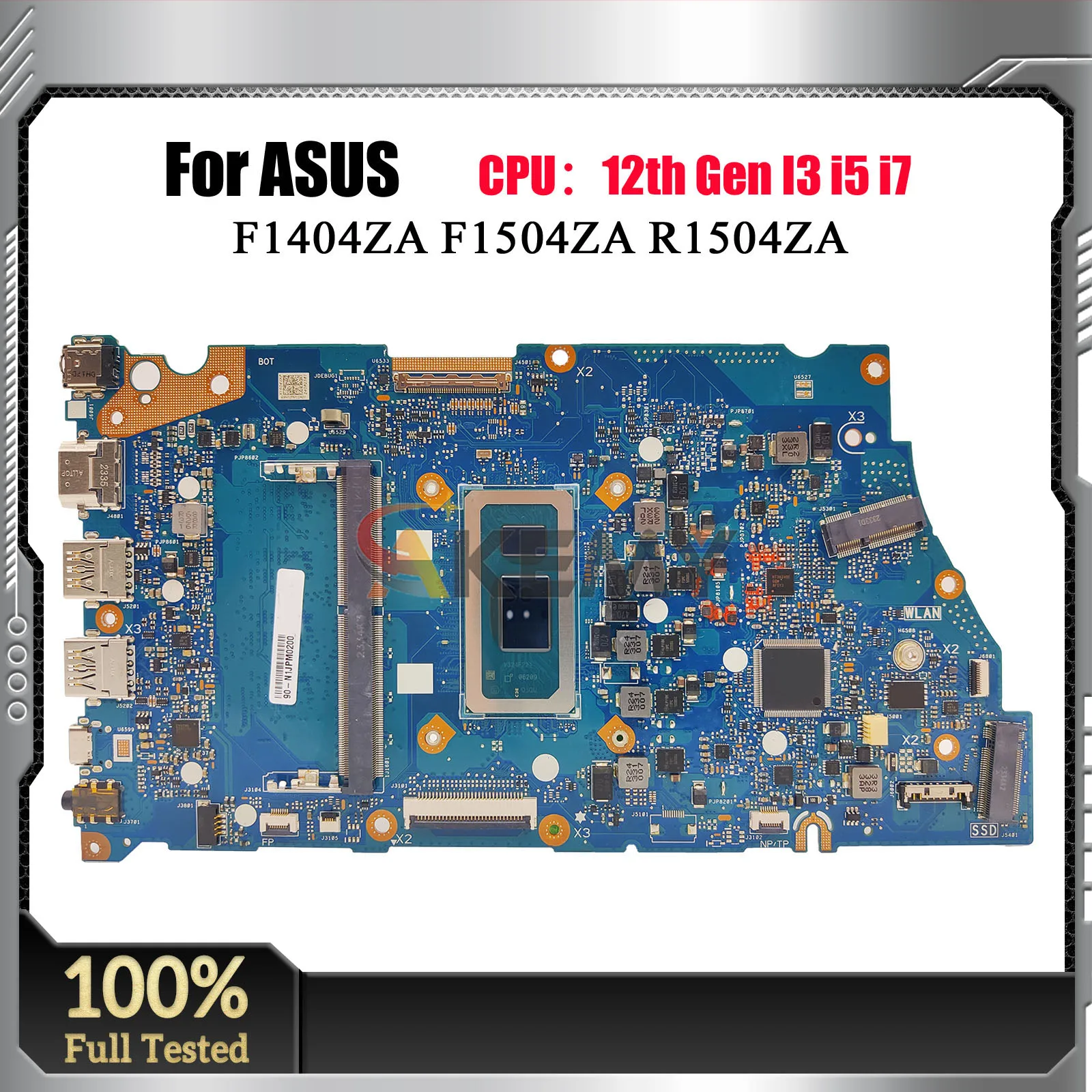 X1704ZA Laptop Motherboard For ASUS VivoBook X1404Z X1404ZA F1504ZA R1504ZA F1704ZA F1404ZA Mainboard With 12th Gen I3 i5 i7 stk