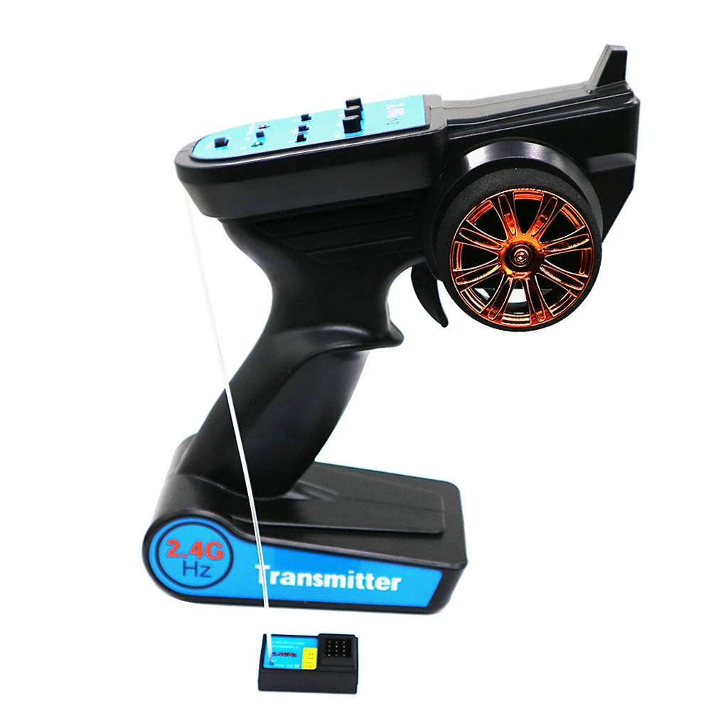 RC Transmitter 3CH High Sensitivity AFHDS Pistol Grip Radio Receiver for Model Boat and Car Parts