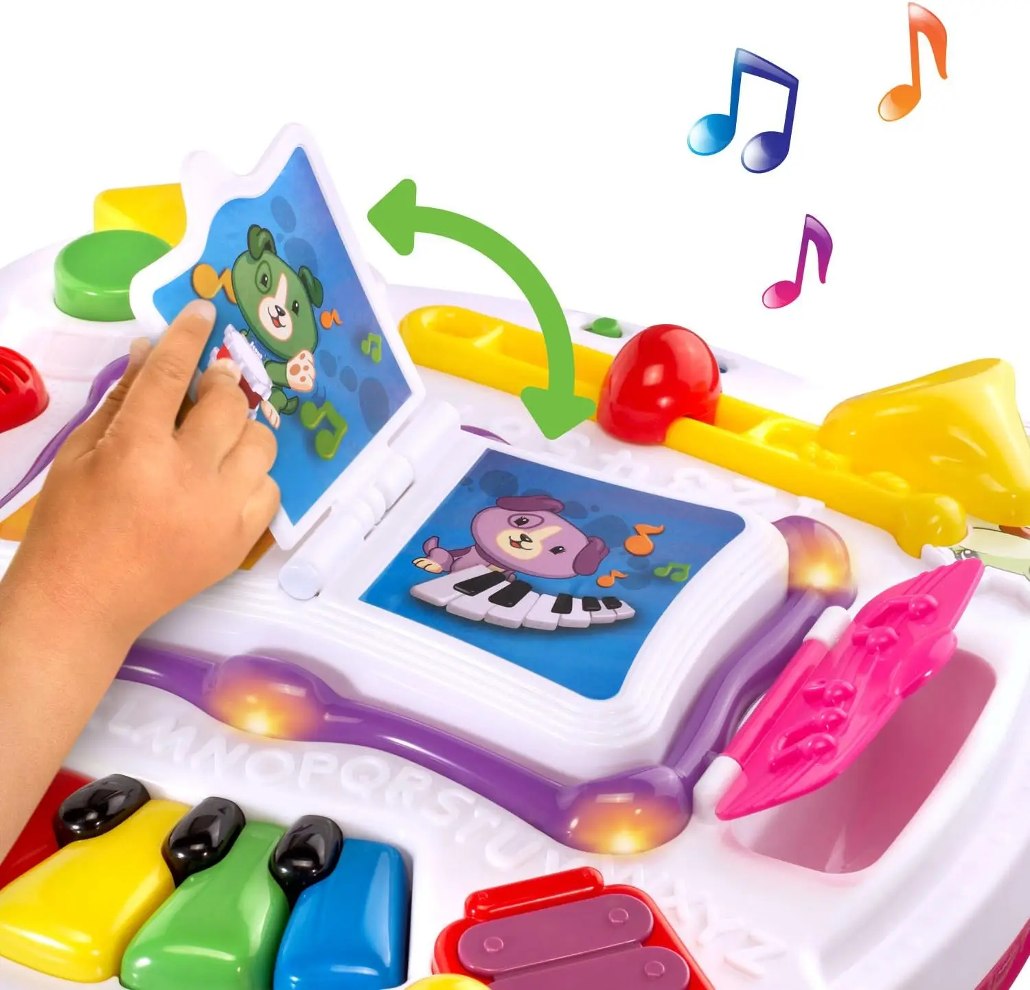 Interactive Musical Learning Table for Toddlers, Pink - 70+ Songs & Bilingual Play