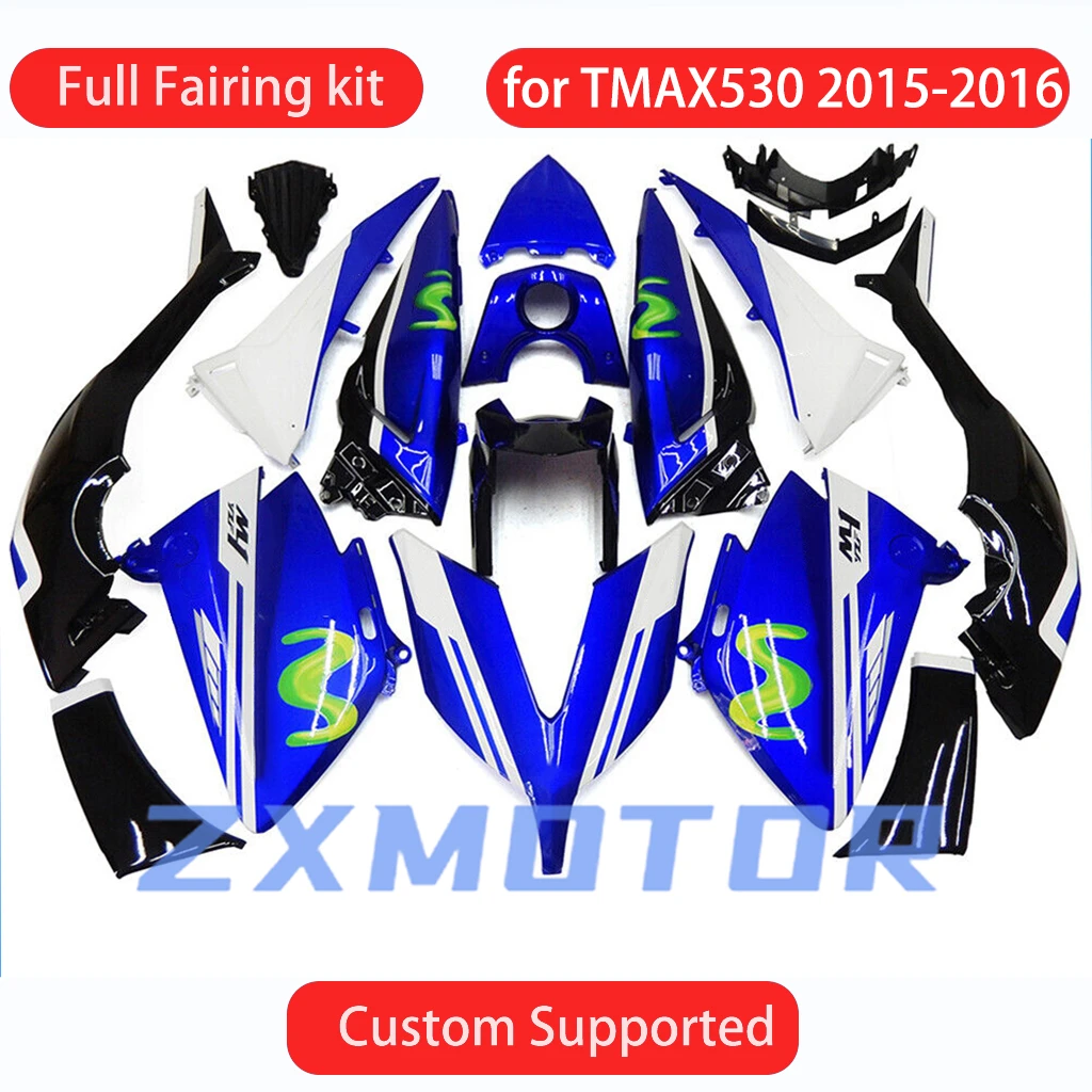 Motorcycle Bodywork Fairings TMAX530 2015 2016 Complete Body Plastics Fairing Kit for YAMAHA TMAX 530 T-MAX530 15 16