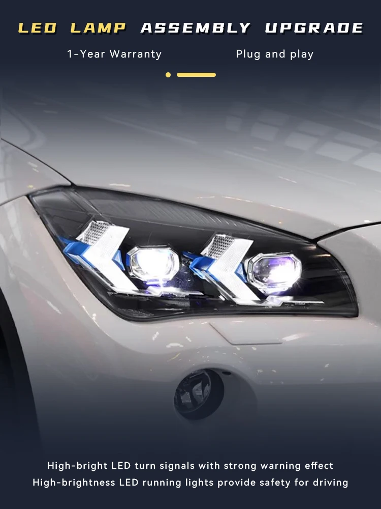 Auto Headlights For BMW X1 E84 F49 Front Lamp 2010-2015 LED Bulbs DRL Newest Upgrade Head Light Projector Lens Car Accessories