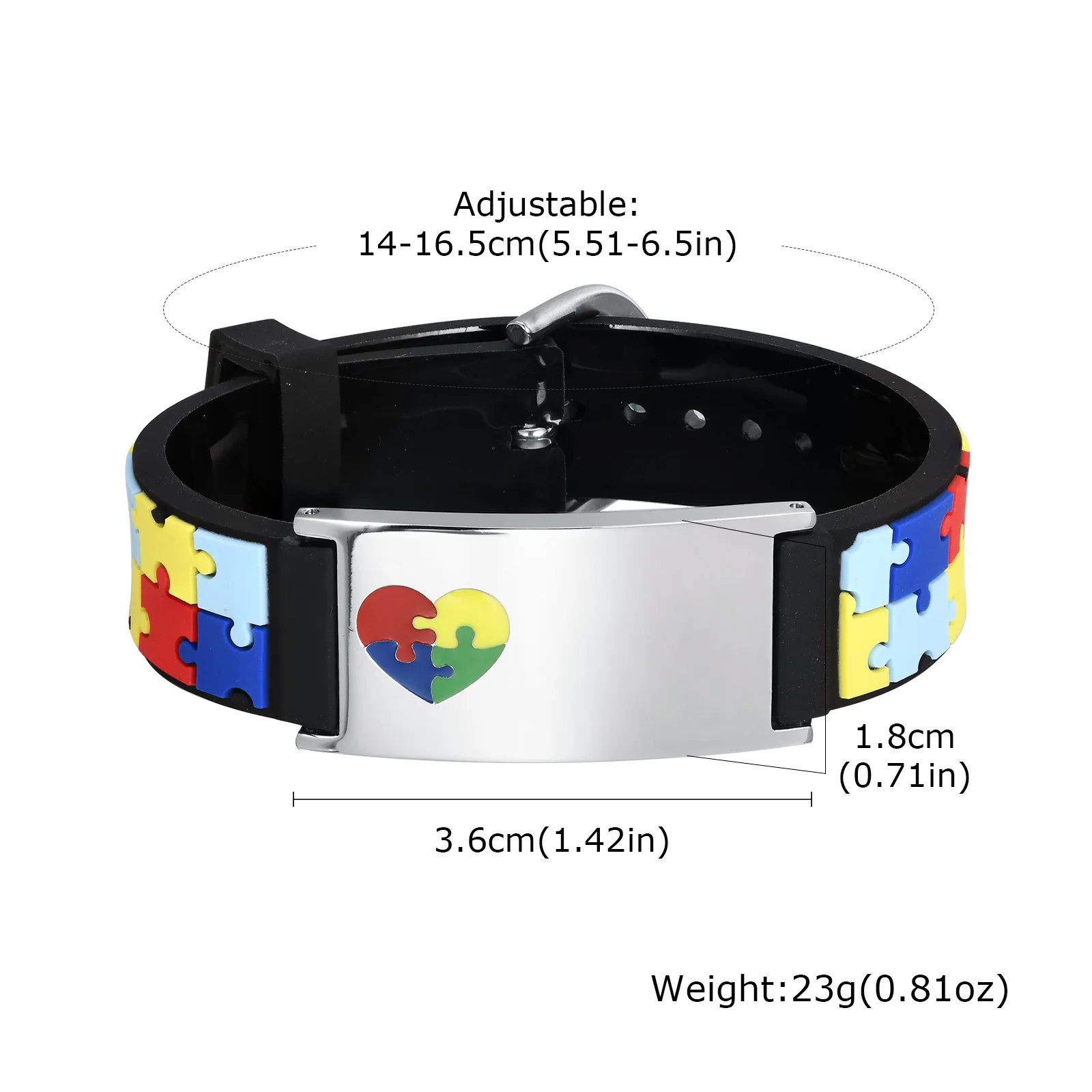 Free Engrave Autism Bracelets For Child Girls Boys,personalize Medical Bracelet,anti Lost Non Verbal Kids Emergency Jewelry