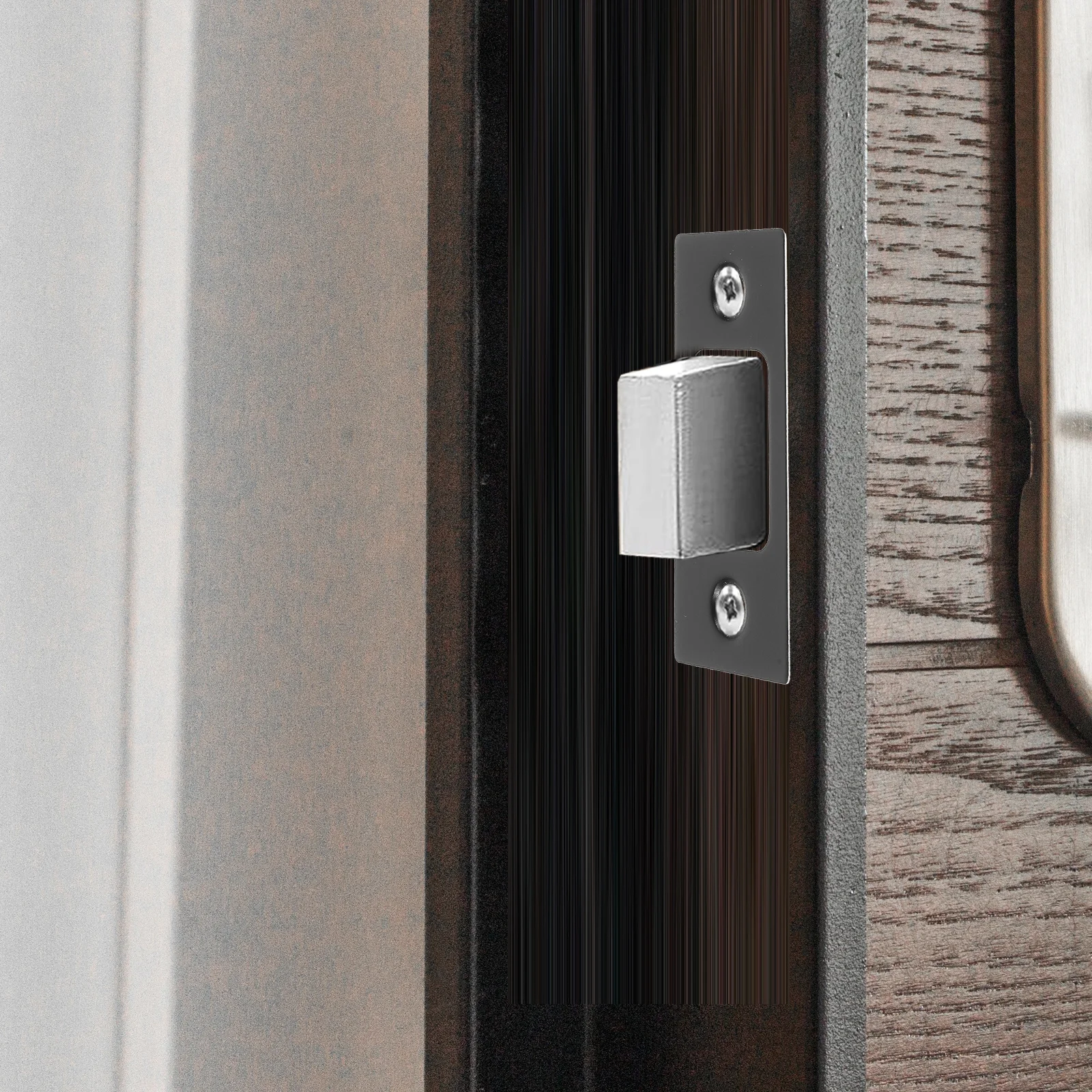 

2Pcs Door Hole Filler Plate Heavy Duty Strike Plate for Deadbolt Lock Stainless Steel Cover for Home Door Repair