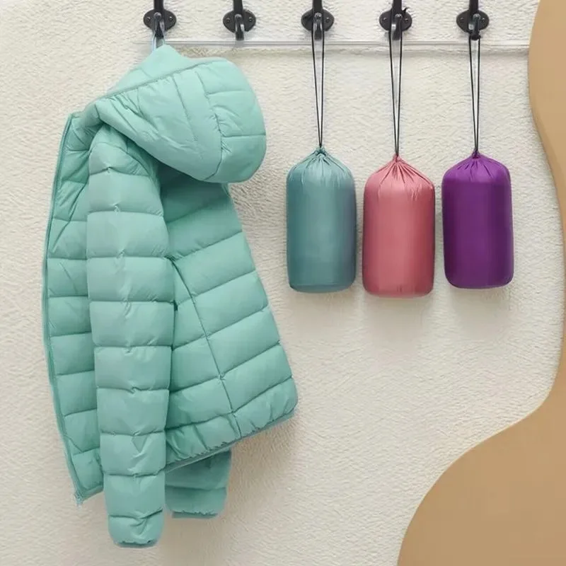 

Белоснежный пуховый хлопок Jaet ort Sle, женское студенческое пальто в корейском стиле, большой размер, для поездок на работу, с застежкой-молнией, чистый цвет