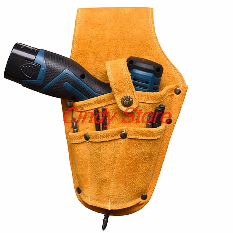 Upgrade Tool Bag Wear-resistant Leather Multifunction Electrician Toolkit Hand Tool Storage Hardware Parts Organizer Portable