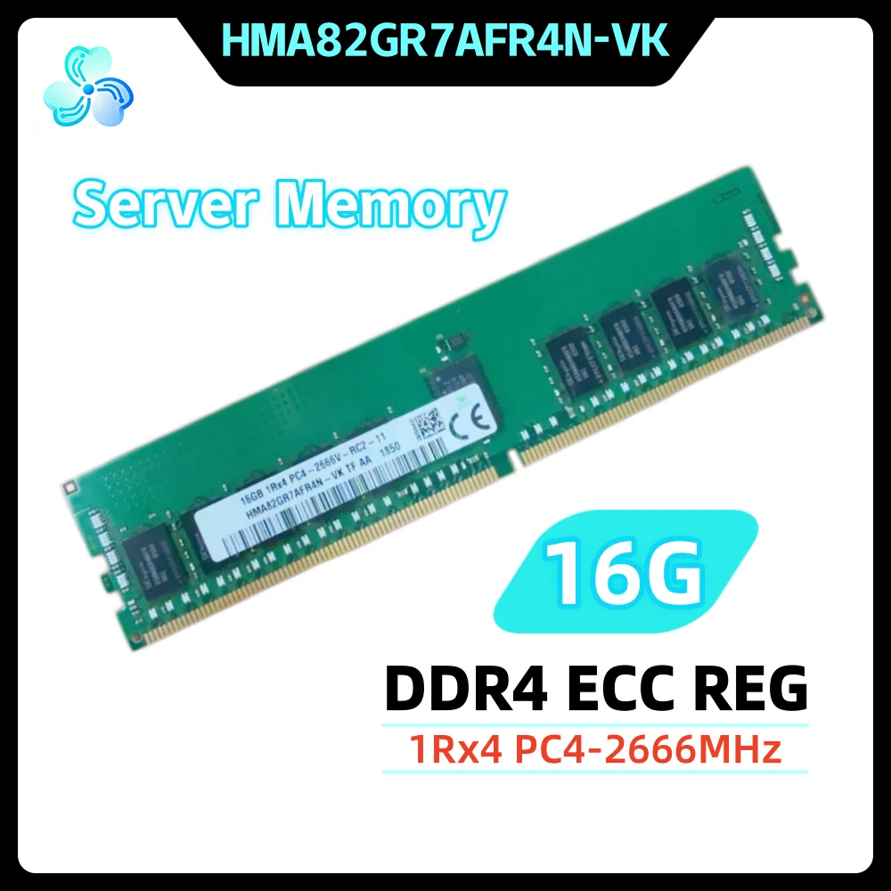 HMA82GR7AFR4N-VK DDR4 16GB 2666MHz 1Rx4 ECC REG RDIMM RAM PC4-2666V 16G Server Memory for SK