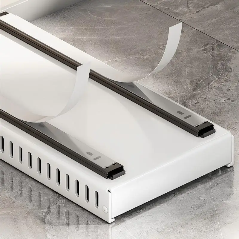 منظم الأواني والمقالي تحت الخزانة، حامل غطاء وعاء منزلق ومطبخ رف المقلاة، منظم وعاء ومقلاة قابل للسحب، تخزين الأطباق