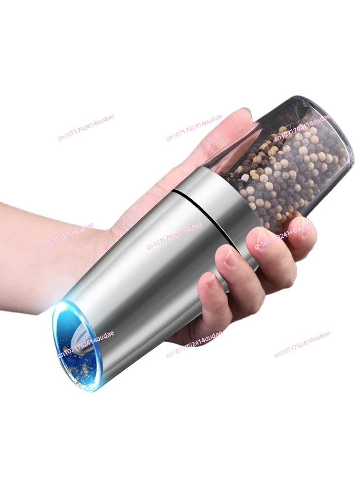 German Electric Grinding Black Pepper Powder Grinder Bottle Stainless Steel Sichuan Pepper Sesame Crushed Sea Salt Instant