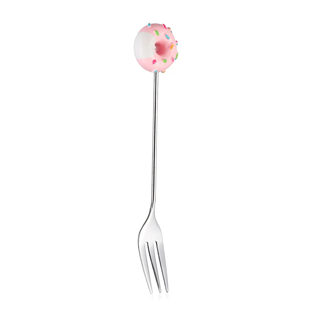 

High Quality Cute Coffeeware Cake Dinnerware Dessert Kitchen Tool Teaspoon Fruit Fork Stirring Spoon Coffee Spoon