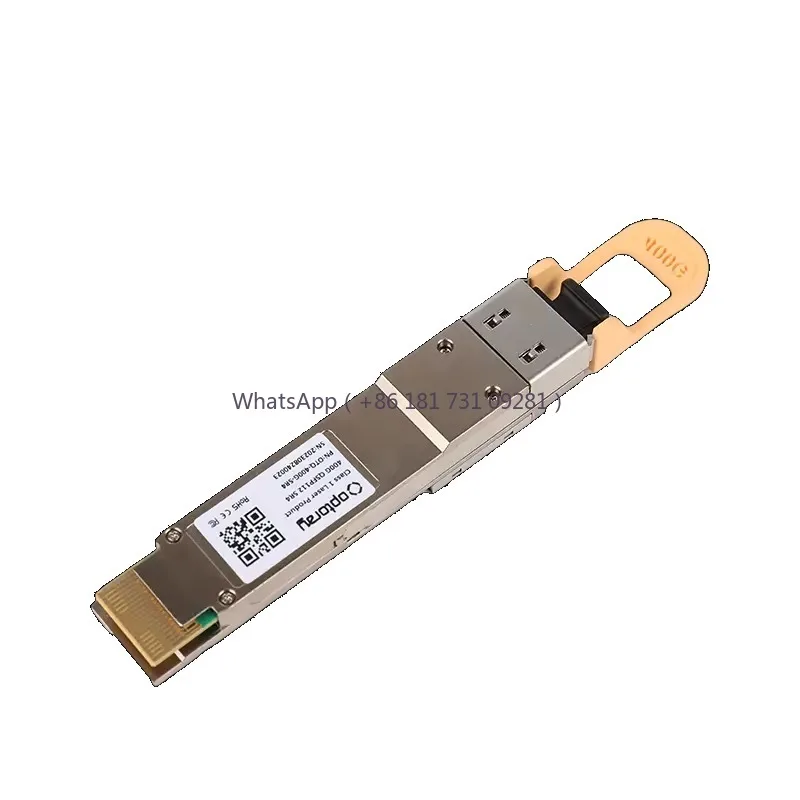 

400GBASE-SR4 QSFP112 Optical Transceiver Module 850nm VCSEL/PIN 50m DOM MPO Connector 100m MMF Fiber Optic Cable Network Use