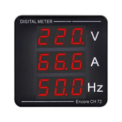 & Current Meter Frequency Meter Digital Display AC50-500V 1-140A High-precision Digital Meter Voltmeter Ammeter