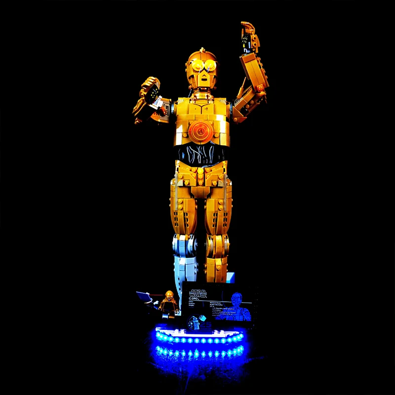 Zestaw oświetlenia LED DIY do LEGO 75398 Robot (tylko oświetlenie LED, bez modelu klocków)