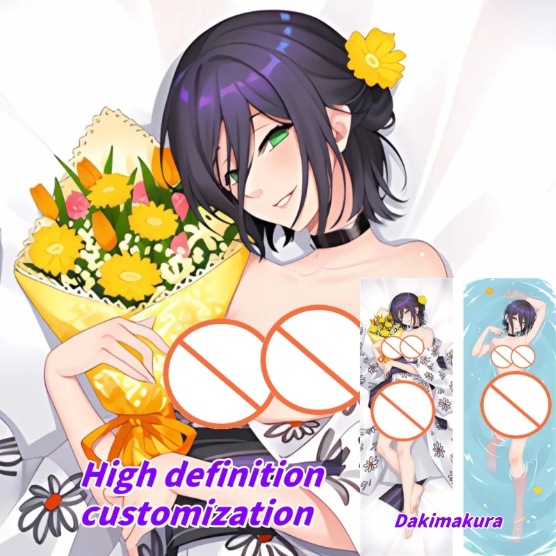 

Dakimakura Anime Chainsaw Man Reze Double-sided Print Of Life-size Body Pillowcase Gifts Can be Customized