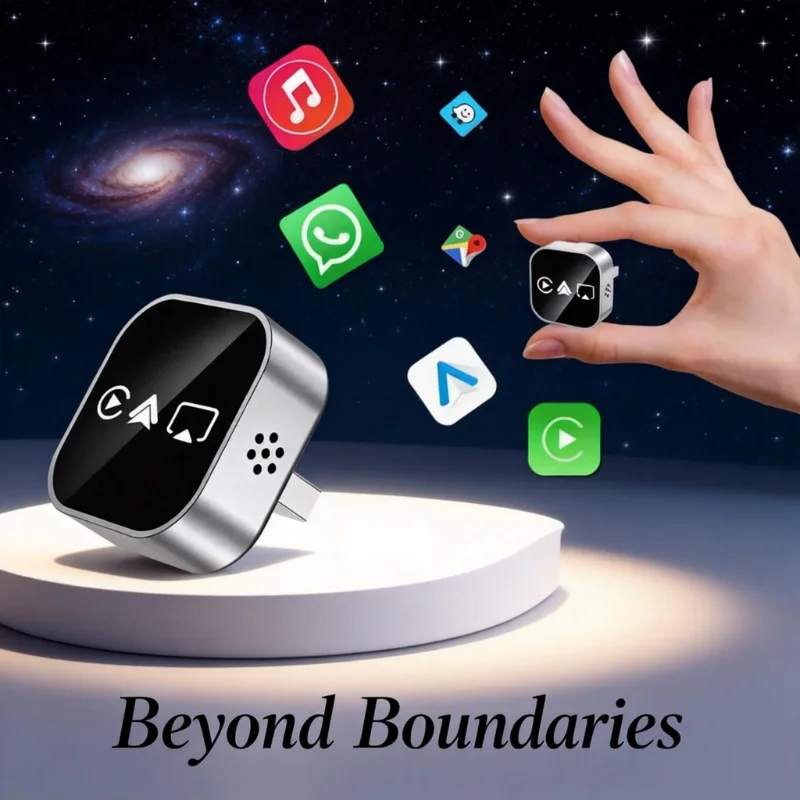 2026 Newly Upgraded CarPlay Adapter: Wireless 4-in-1 Bluetooth Screen Mirroring Smart Car Plug-and-Play Connector
