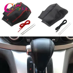 AT Car Gear Head Shift Collars Fit for Honda CRV CR-V 2007 - 2014 LHD Automatic Shift Knob Cover Car-Styling