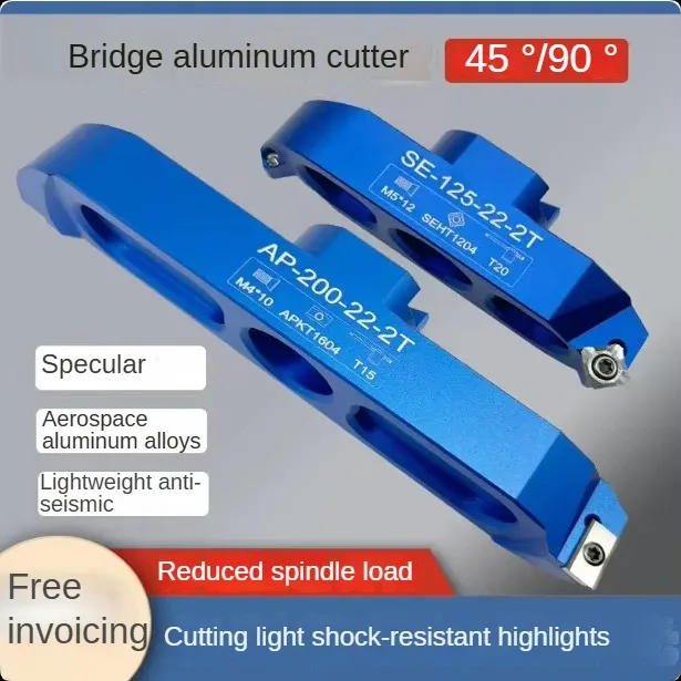 

High gloss bridge aluminum cutting center CNC face milling cutter head BAP400R milling cutter disc SE12