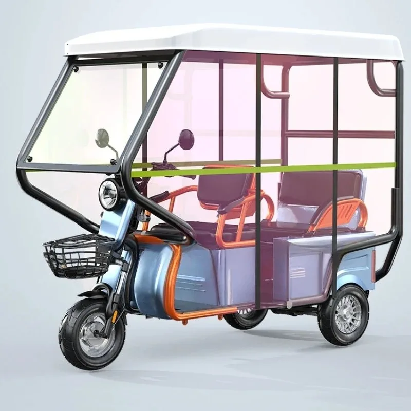

Electric tricycle, household battery car with canopy, small scooter