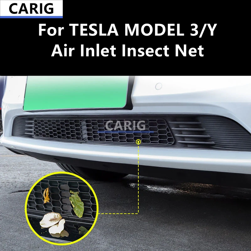 

For TESLA MODEL 3/Y Air Inlet Insect Net,Protection Car Modification Decoration Artifact Accessories