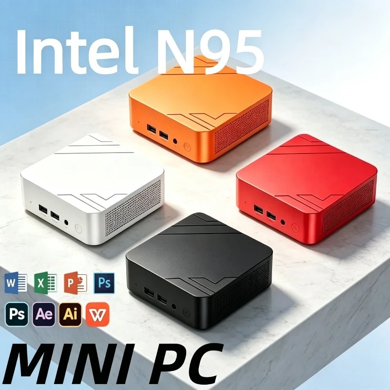 New  Portable PC Computer Intel Core N95 Windows Mini PC 16GB RAM 512GB/1TB/2TB SSD WiFi 6 BT 5.2 4K Gaming Pc Desktop