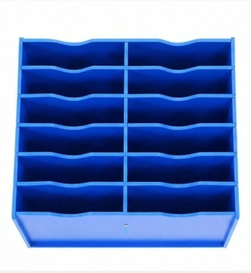 Stylish Plastic Desktop Phone Organizer Box Holds Multiple Phones Controllers Office Supplies Easy Clean Sturdy Space Saving