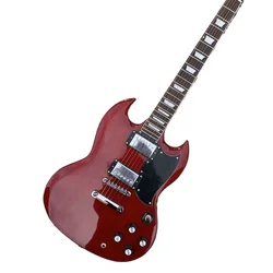 Electric guitar transparent red SGmahoganyrosewood fingerboardgood sound qualityfree delivery