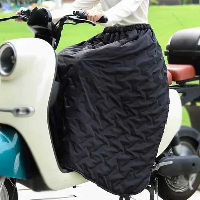Universal Scooter Winter Warm Knee Skirt Windproof Thick Leg Cover Motorcycle Riding Knee Protector Cold Resistant Leg Guard Pad