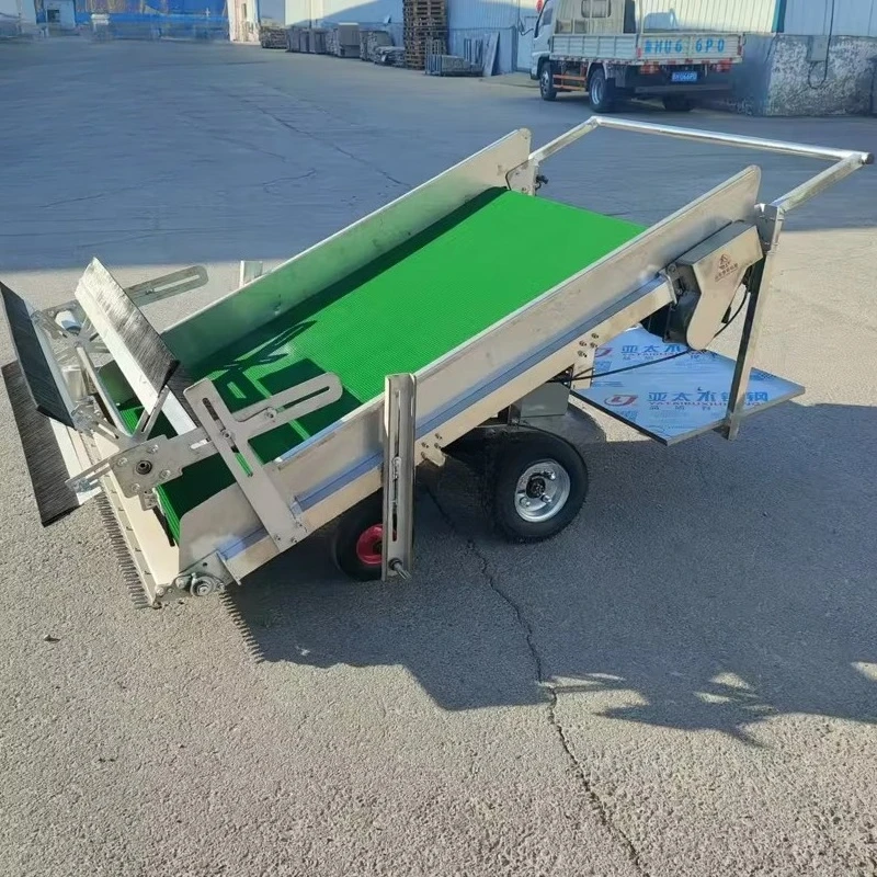 Precision Cutting Leafy Vegetable Harvester With Minimal Damage Conveying and Adjustable Cutting Table Height
