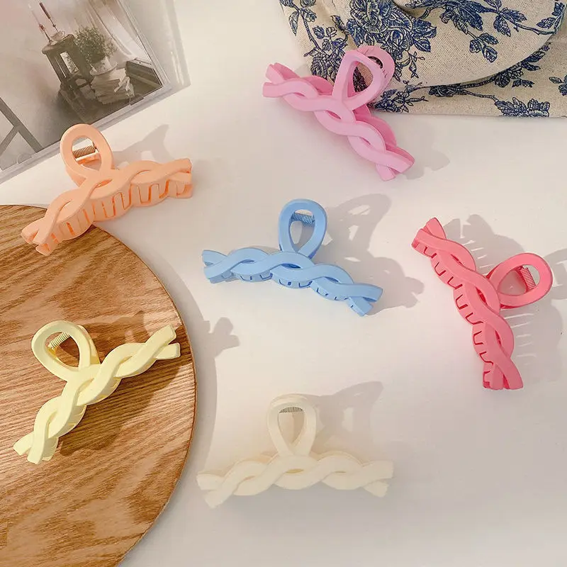 

1pc Blue Women's Hair Clip Hair Accessory Fashionable and Simple Large Hair Claw Korean for Girl Clip Barrette Accessories