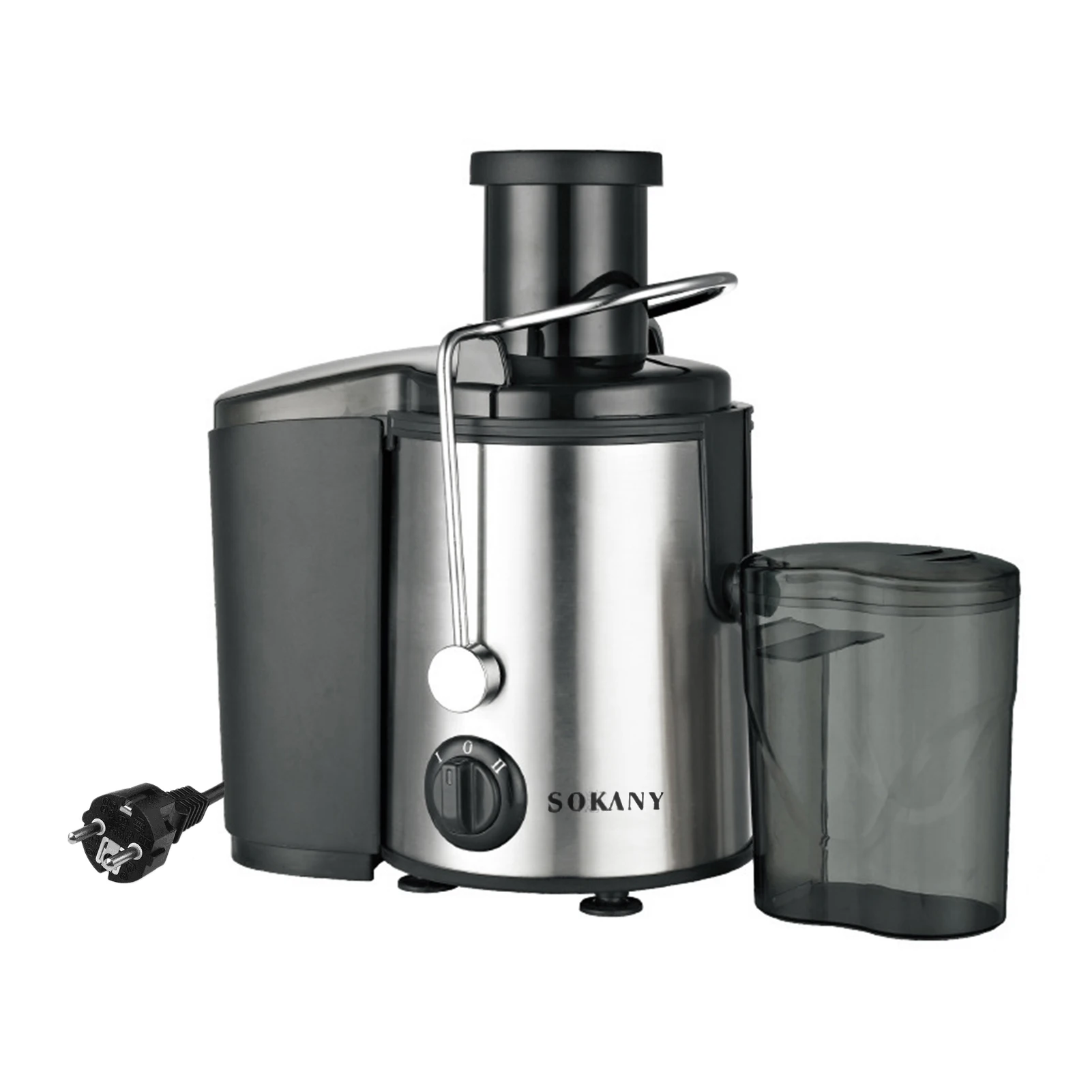 Juicer Machines Extractor 800W Centrifugal Juicers Electric Anti-Drip 2 Speed Adjustable with Juice Jug and Pulp Container