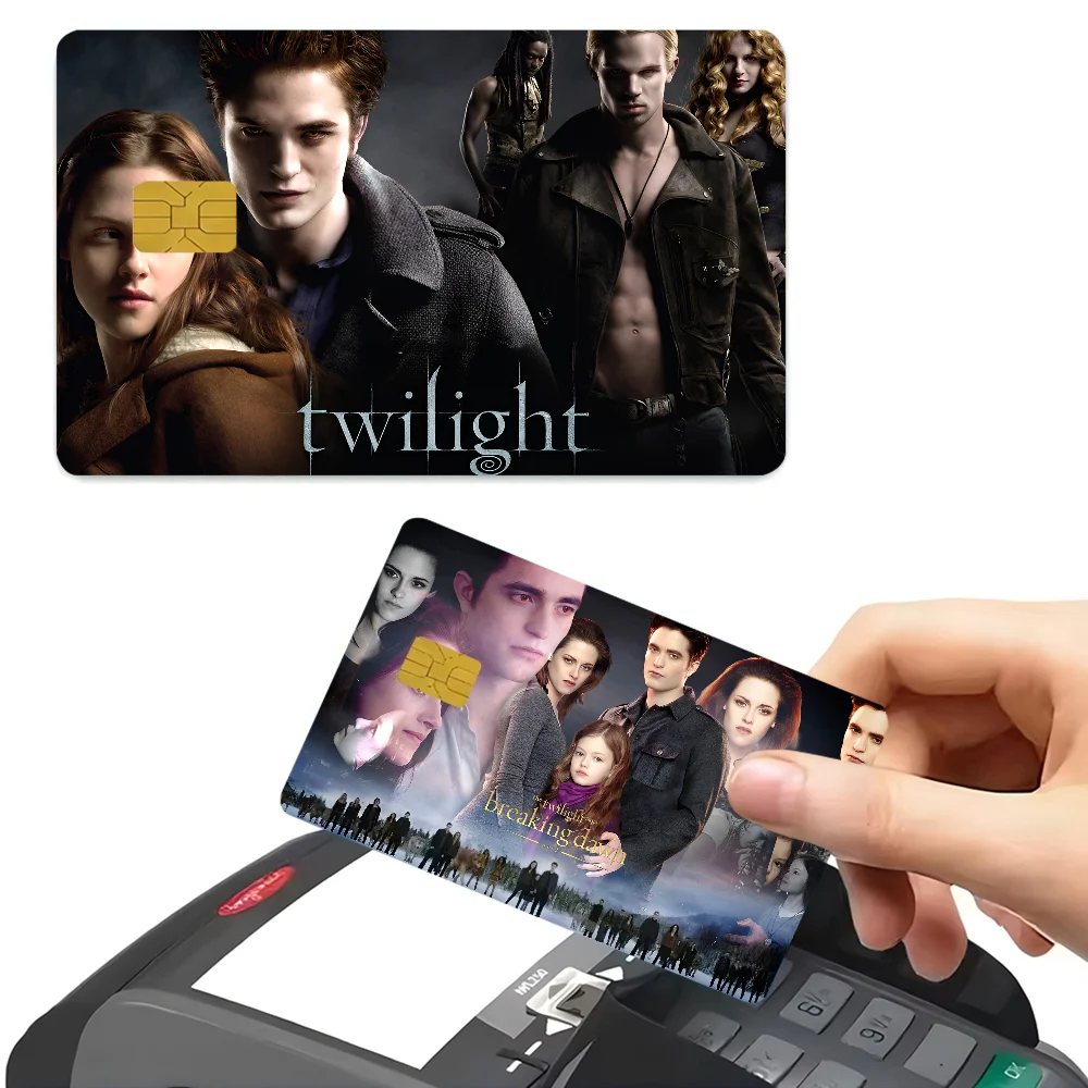 TV Twilight Isabella Edward Cullen Anmie Sticker Film Skin Cover For Credit Card Debit Bank Card Front