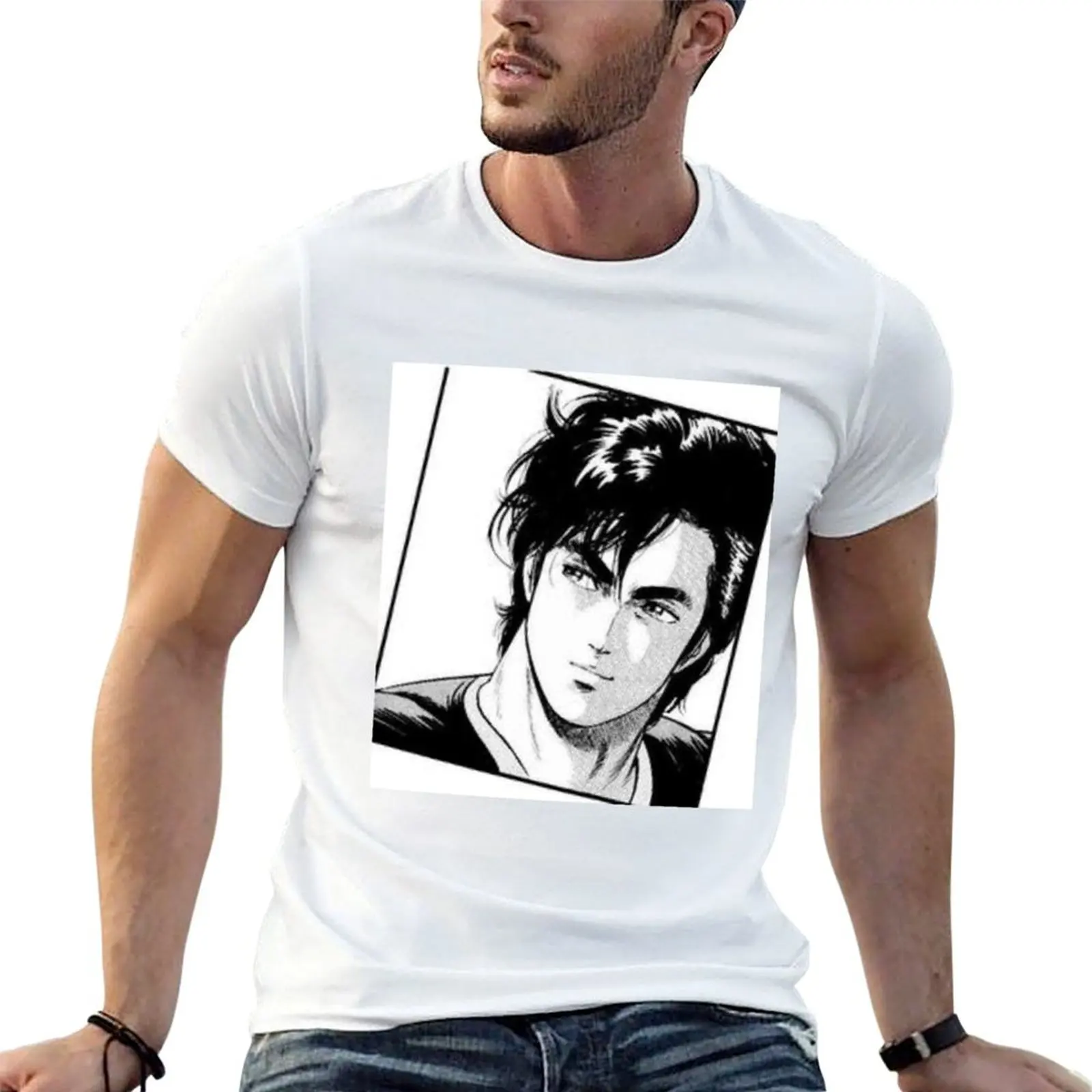 City Hunter - Ryo Saeba T-Shirt All Match Print Short Sleeve Top