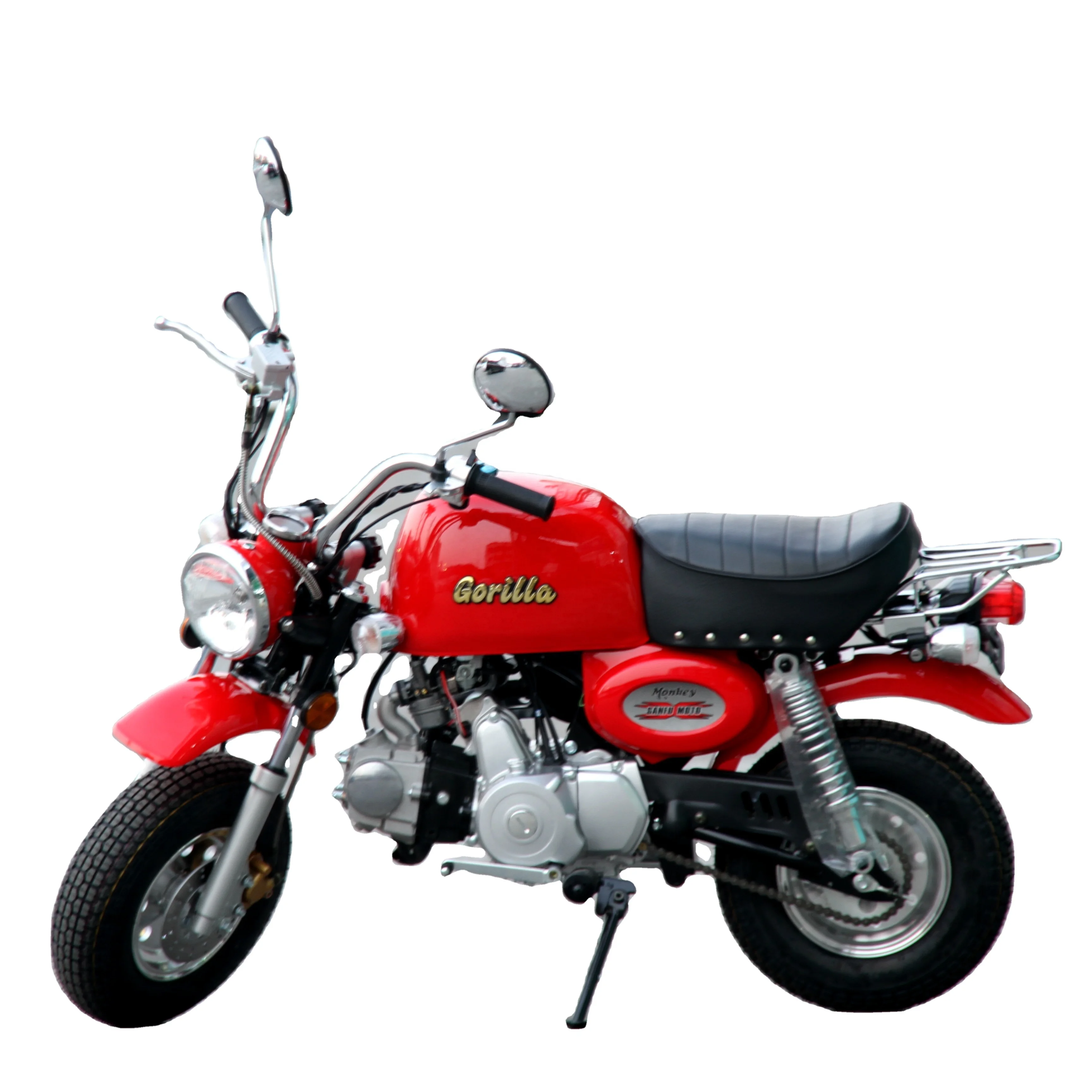 Hot Sale Fashion Red Color 110CC Manual Clutch Mini Trail Kick Start Motorcycle Gorilla Bike