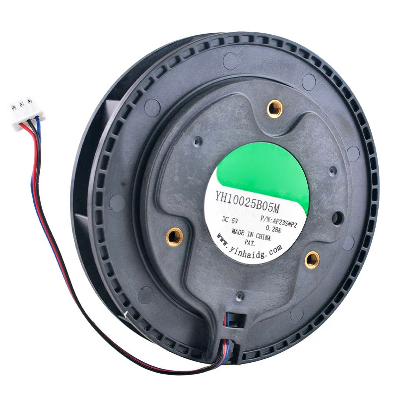 

YH10025B05M AF23SNP2 100mm blower fan 100x100x25mm DC5V 0.28A 3-pin Double ball bearing centrifugal fan for sweeping machine