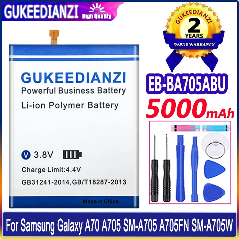 

GUKEEDIANZI EB-BA705ABU 5000mAh Replacement Battery For SAMSUNG Galaxy A70 A705 SM-A705 A705FN SM-A705W Batteries