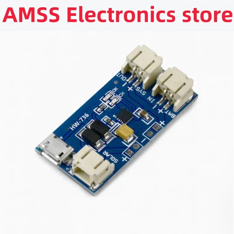 AMSS CN3065 зарядная плата USB с питанием, литиевая батарея, модуль питания 500 мА, 4,4 В-5 В-6 В