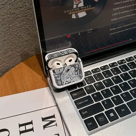 Neon Genesis Evangelion Asuka hörlursfodral söt skönhet lämplig för AirPods 1 2 3 4Pro tecknat fodral högtid pojkar födelsedagspresenter 8 best sales Hörlurar Evangelion - №3