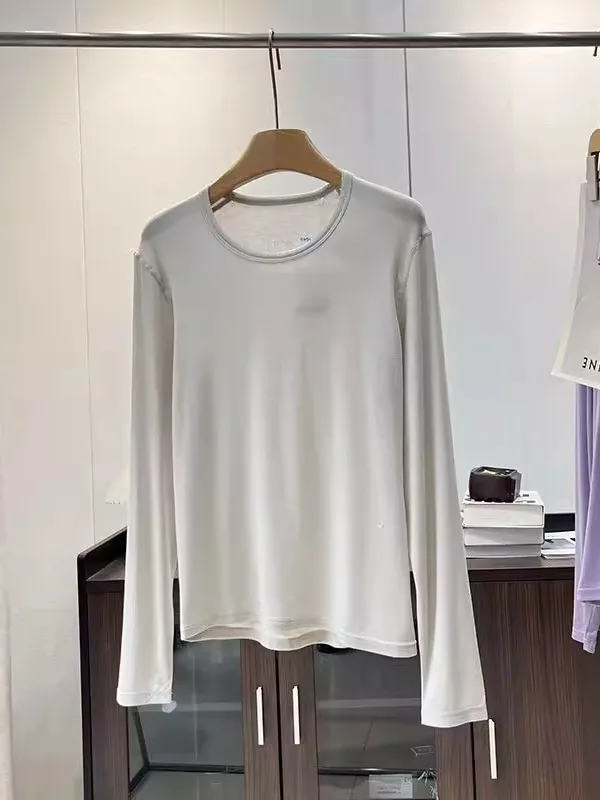 المرأة ميرينو الصوف محبوك تي شيرت كوي جاف تنفس الرياضة في الهواء الطلق امتصاص العرق قاعدة مرنة irt لينة للا شك #2