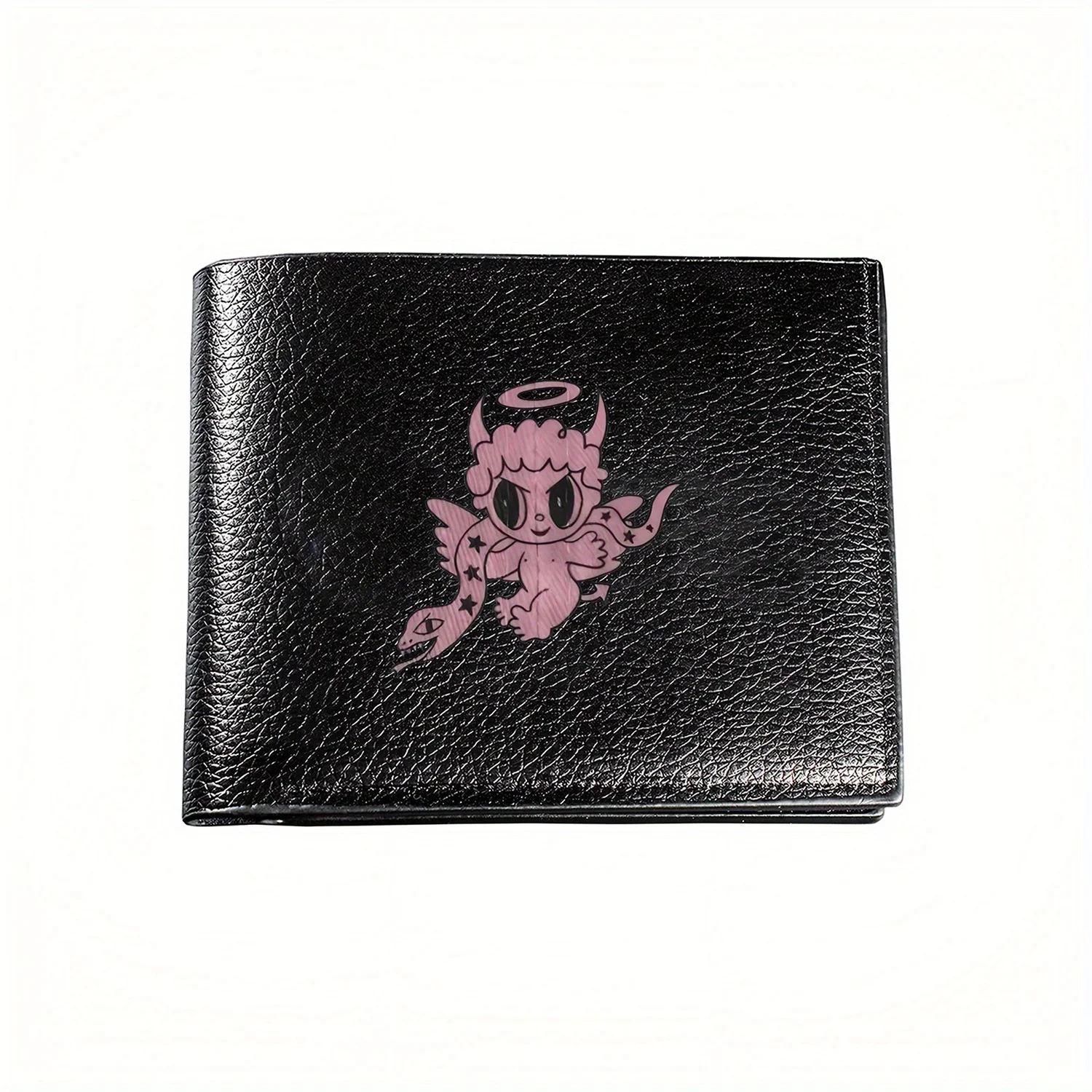Cute Devil Angel Cartoon Design Business Mens Casual Elegant Simple Practical Quality Wallet Stylish Printing Graphic Creative C