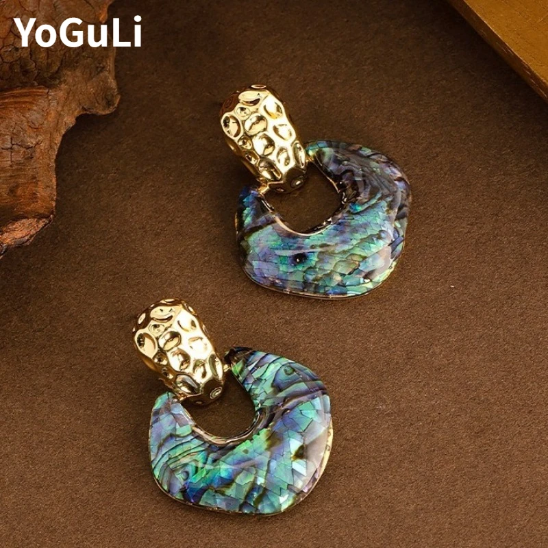 

Trendy Jewelry Hot Selling Vintage Temperament Green Earrings For Women Party Gifts Popular Accessories Dropshipping
