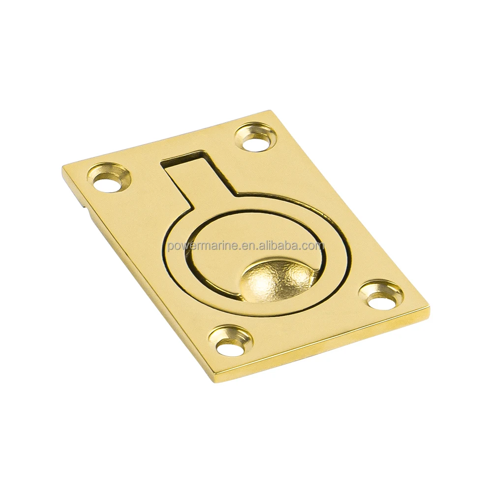 

STLF Bronze Color Folding Mount Flush Lift Ring Boat Hatch Pull Handles 316 Stainless Steel Marine Recessed Lift Ring