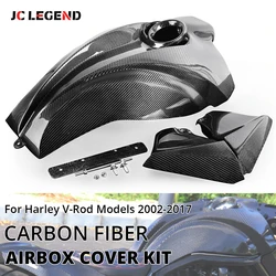 Carbon Fiber Air Box Airbox Cover Fairing Kit for Harley V-Rod VROD VRSC Night Rod VRSCDX Muscle VRSCF VRSCAW VRSCA 2002-2017