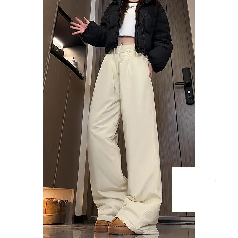 

M-XXXXXL Thickened Winter Pants for Men Windproof Thermal Trousers for Cold Weather, Straight Leg Casual Streetwear Bottoms 5XL