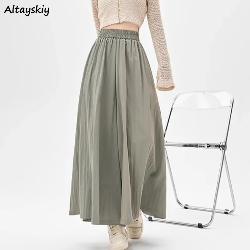 

Baggy Pants for Women College Girls Spring Summer Casual All-match Minimalist Fashion Ins Korean Style Elastic Waist Solid New