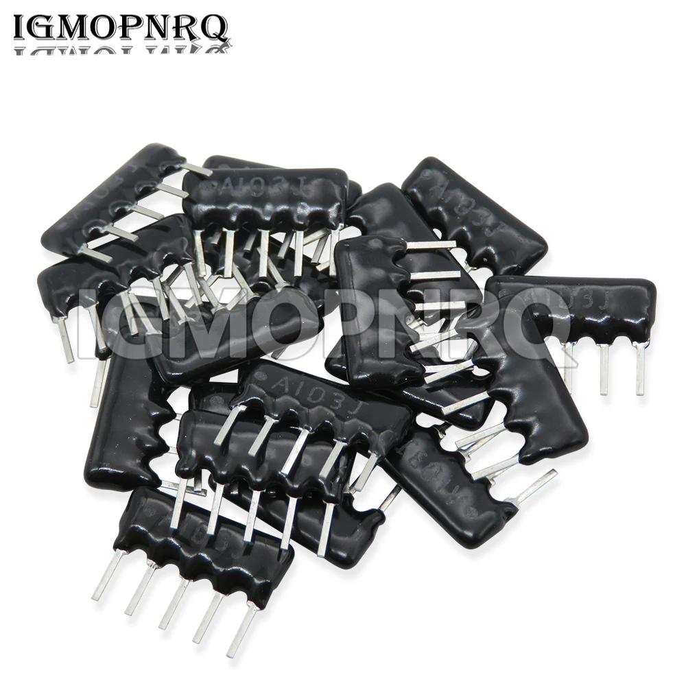 10pcs DIP exclusion Network Resistor array 9pin 5PIN 100 220 330 470 510 680 1K 1.2K 1.5K 2K 2.2K 3.3K 4.7K 5.1K 10K 100K ohm