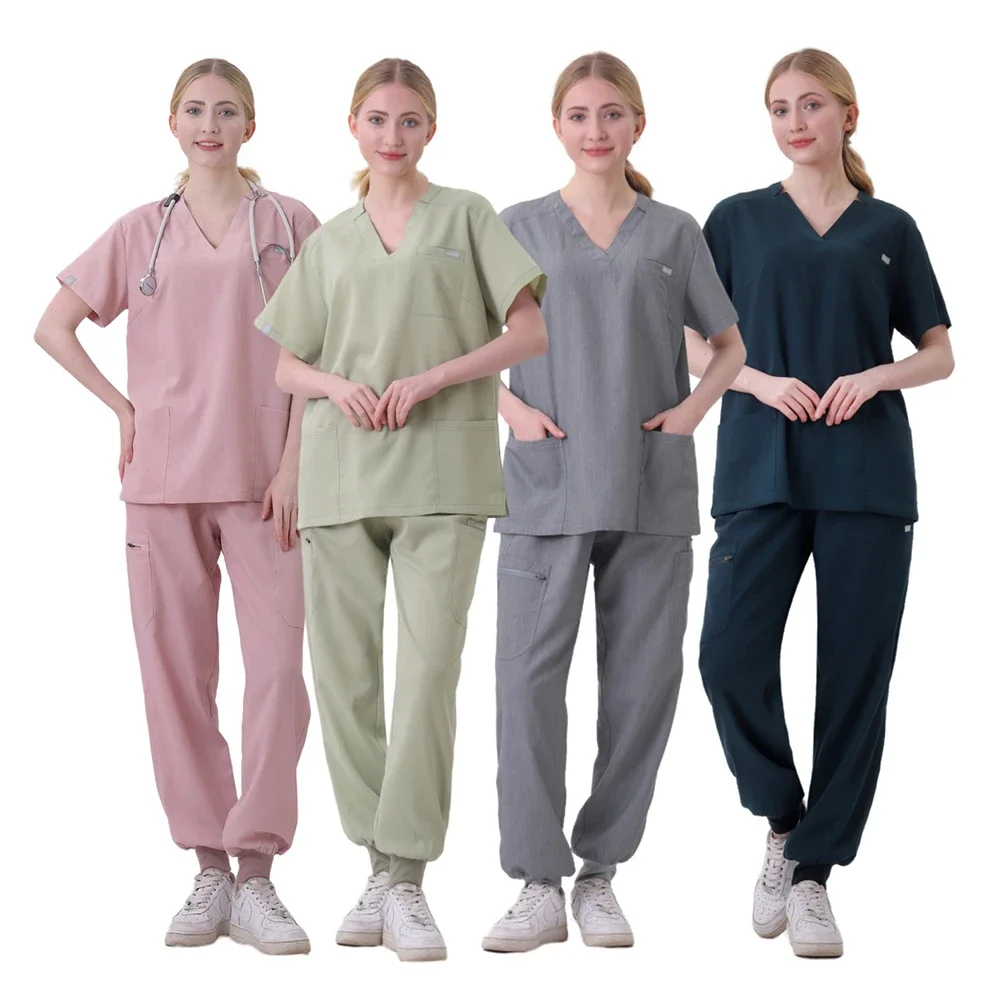 

Hot Sale Nurse Scrubs Set Women Anti Wrinkle Washable Soft Hospital Uniform Medical Scrubs Women Scrubs Sets Medical Accessories