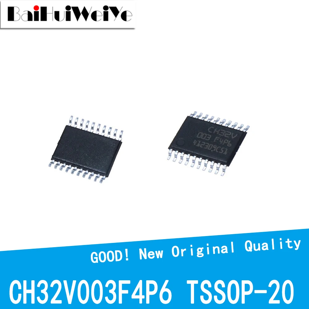 5PCS/LOT CH32V003F4P6 CH32V003 TSSOP-20 Microcontroller IC SMD New Good Quality Chipset