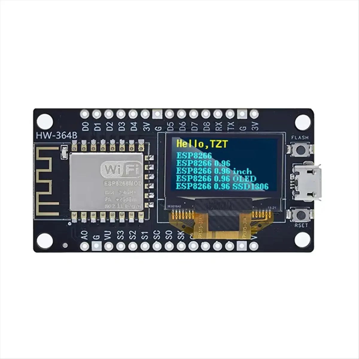 ABGN  V3 Development Board with 0.96 Inch OLED Display CH340 ESP-12F WiFi Module Parts for /Micropython A