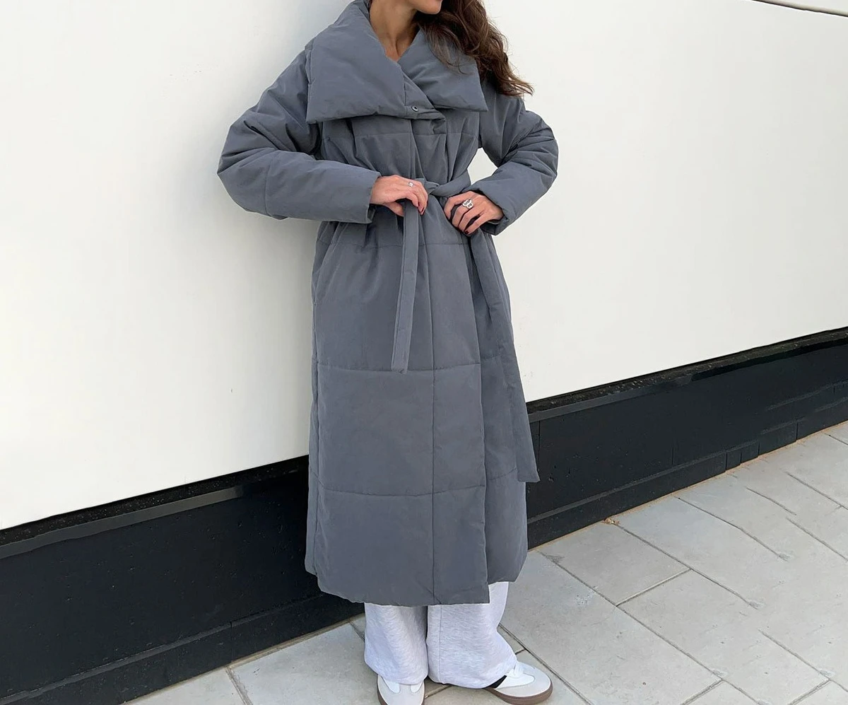 

Long Term Cotton Jacket 2025 Winter New Style Loose and Casual Warm Standing Collar Cotton Jacket