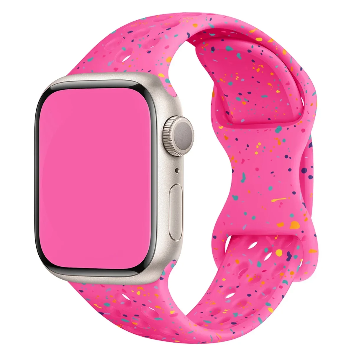 Sport-Silikonarmband für Apple Watch Band Ultra 4 3 2 49mm 46mm 42mm 45mm 44mm 41mm Armband IWatch Series 12 11 10 9 8 7 6 SE3