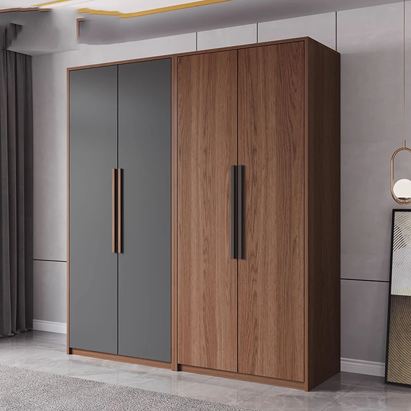 

Walk In Wooden Wardrobe Cabinet Makeup Minimalist Nordic Partitions Storage Wardrobe Space Saving Clothes Muebles Home Furniture
